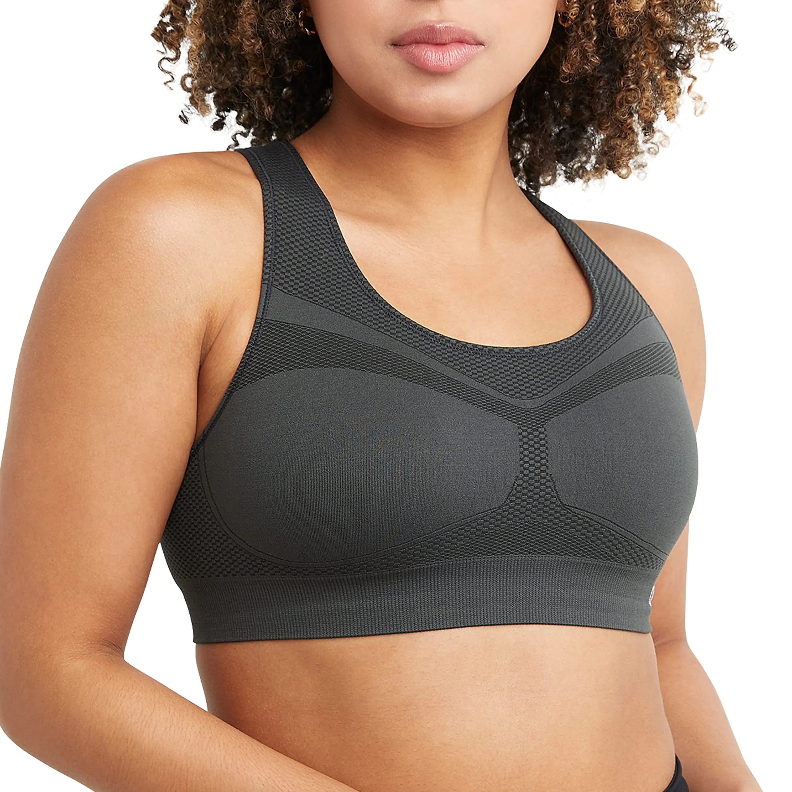 Soutien-gorge de sport Champion pour femme, dos nageur Infinity, maintien modéré, soutien-gorge de sport sans couture pour femme Medium Asphalt