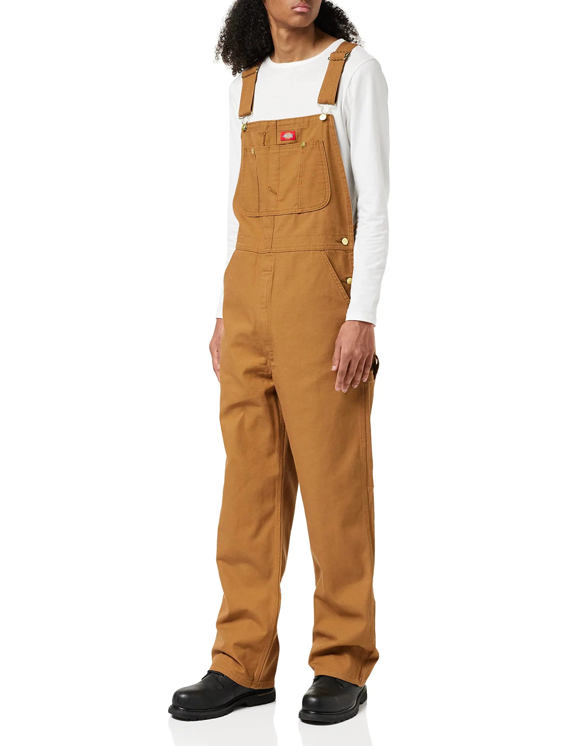 Dickies Men's Bib Overall 38W x 34L Brown Duck - Vivareflex Online