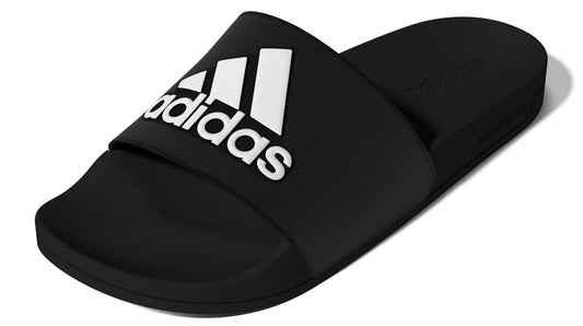 Sandales de douche unisexes pour adultes adidas Adilette Shower Slide 7 femmes/6 hommes noir/blanc/noir