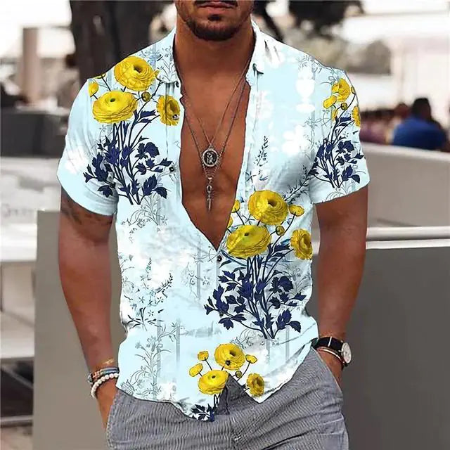 Summer Hawaiian Floral Shirts For Men Vivareflex Online