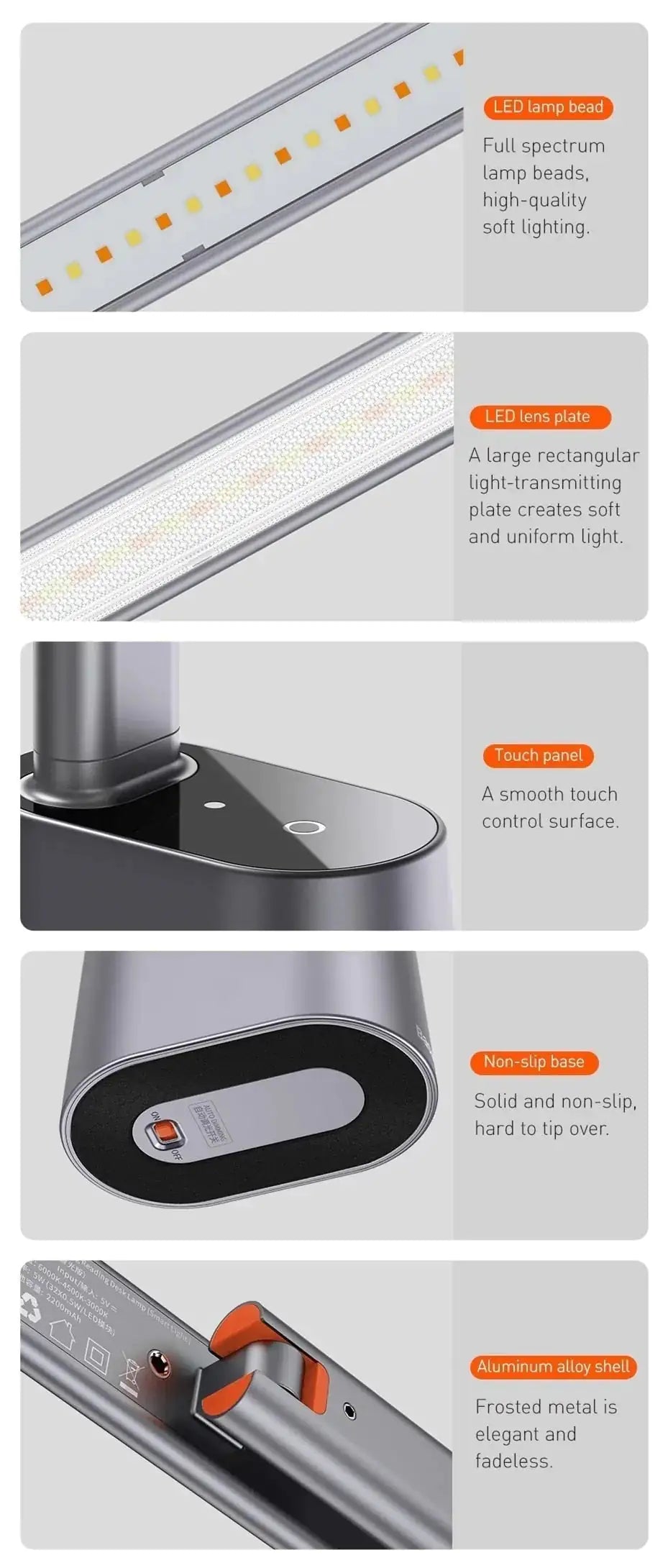 Portable Folding Smart Lamp – Rechargeable LED Desk Lamp for Home, Office, and Travel - Vivareflex Online