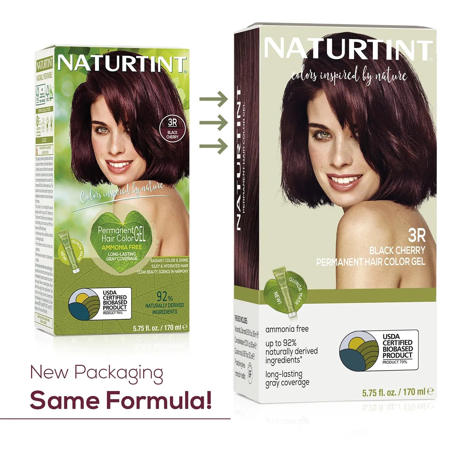 Coloration permanente pour cheveux Naturtint 3R Black Cherry (lot de 1), sans ammoniaque, végétalien, sans cruauté, jusqu'à 100 % de couverture des cheveux gris, résultats longue durée (l'emballage peut varier)