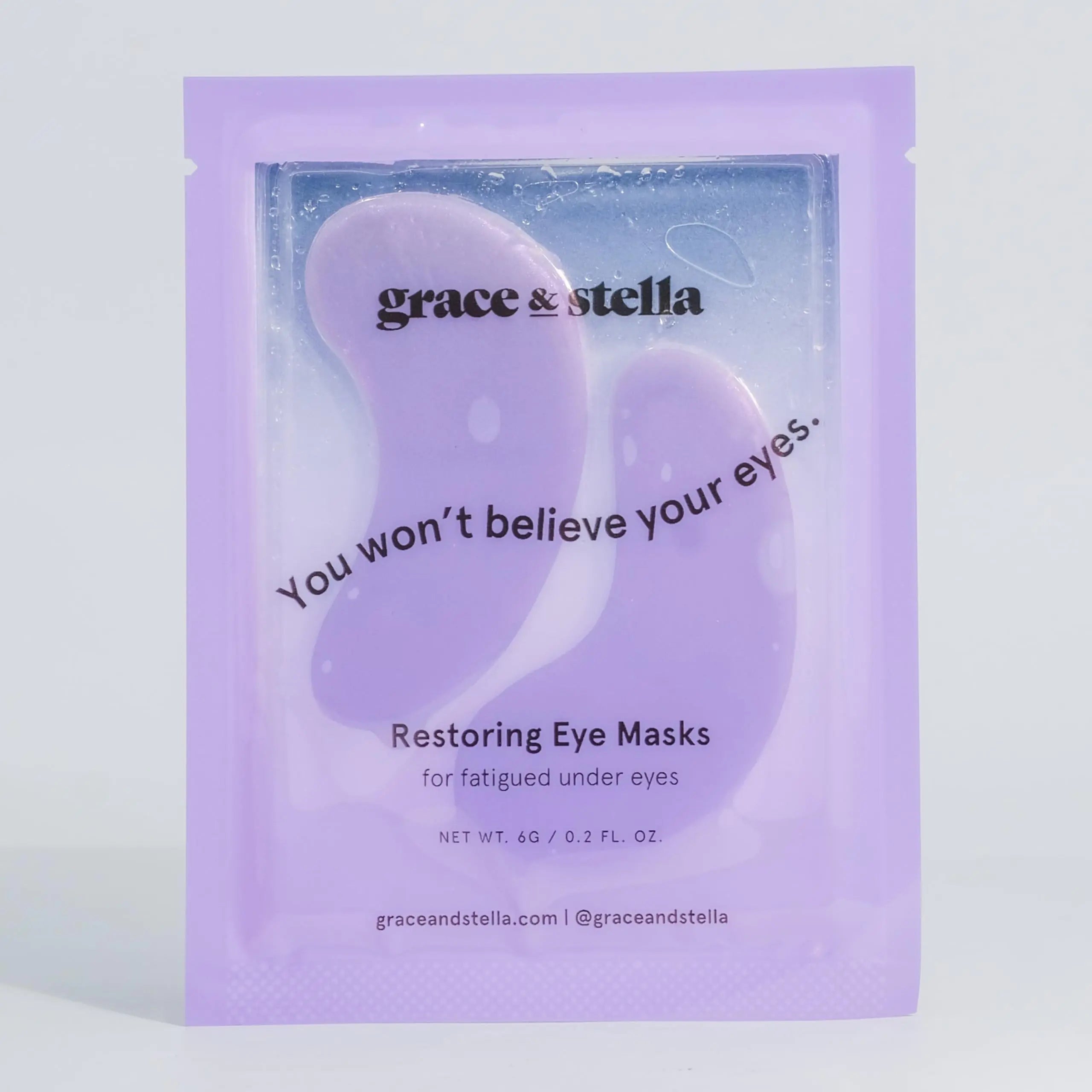 grace & stella Eye Treatment Gels - Dermatologist Tested - Under Eye Masks With Retinol - Restoring Under Eye Patches for Puffy Eyes and Dark Circles - Vegan, Cruelty-Free (Purple (24 Pairs)) Retinol Eye Mask 24 Count (Pack of 1)