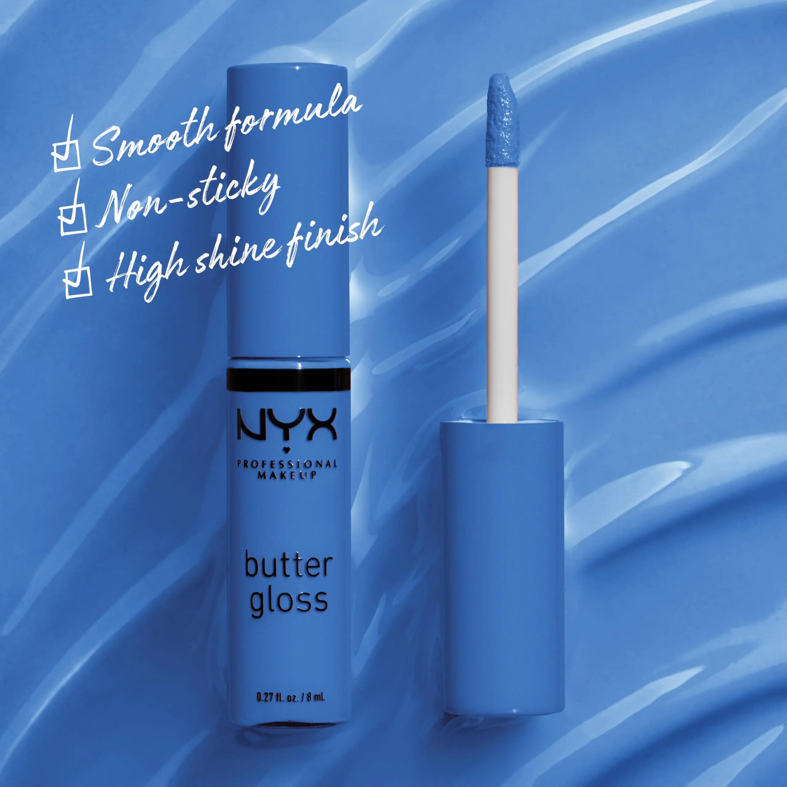 NYX PROFESSIONAL MAKEUP Butter Gloss, Non-Sticky Lip Gloss - Blueberry Tart - Vivareflex Online