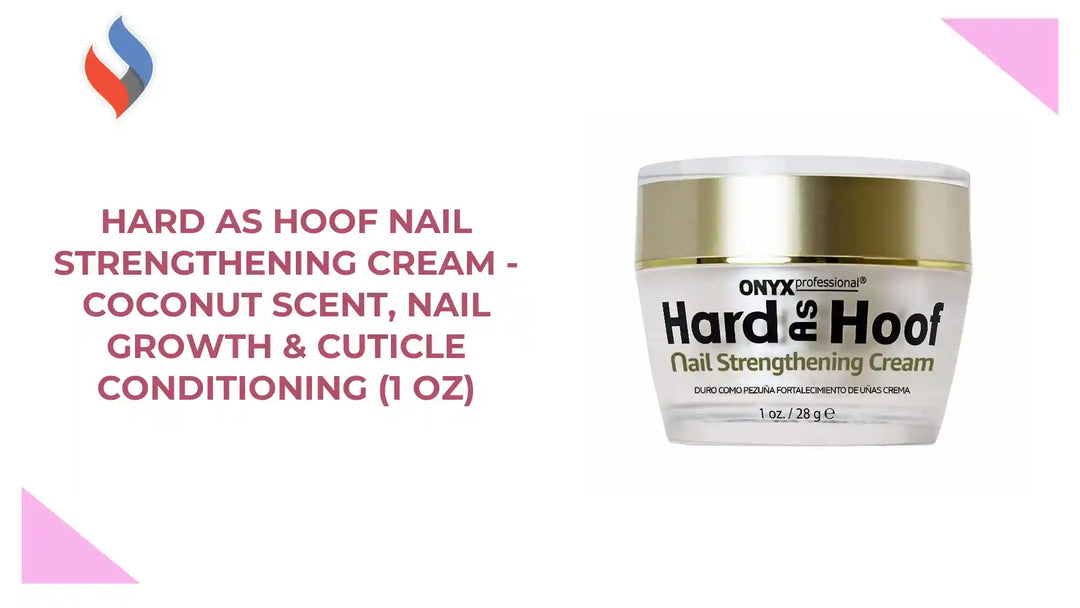 Hard As Hoof Nail Strengthening Cream - Coconut Scent, Nail Growth &amp; Cuticle Conditioning (1 oz) by@Outfy