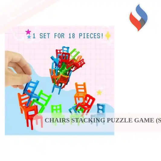 Chairs Stacking Puzzle Game (Set of 18) by@Outfy