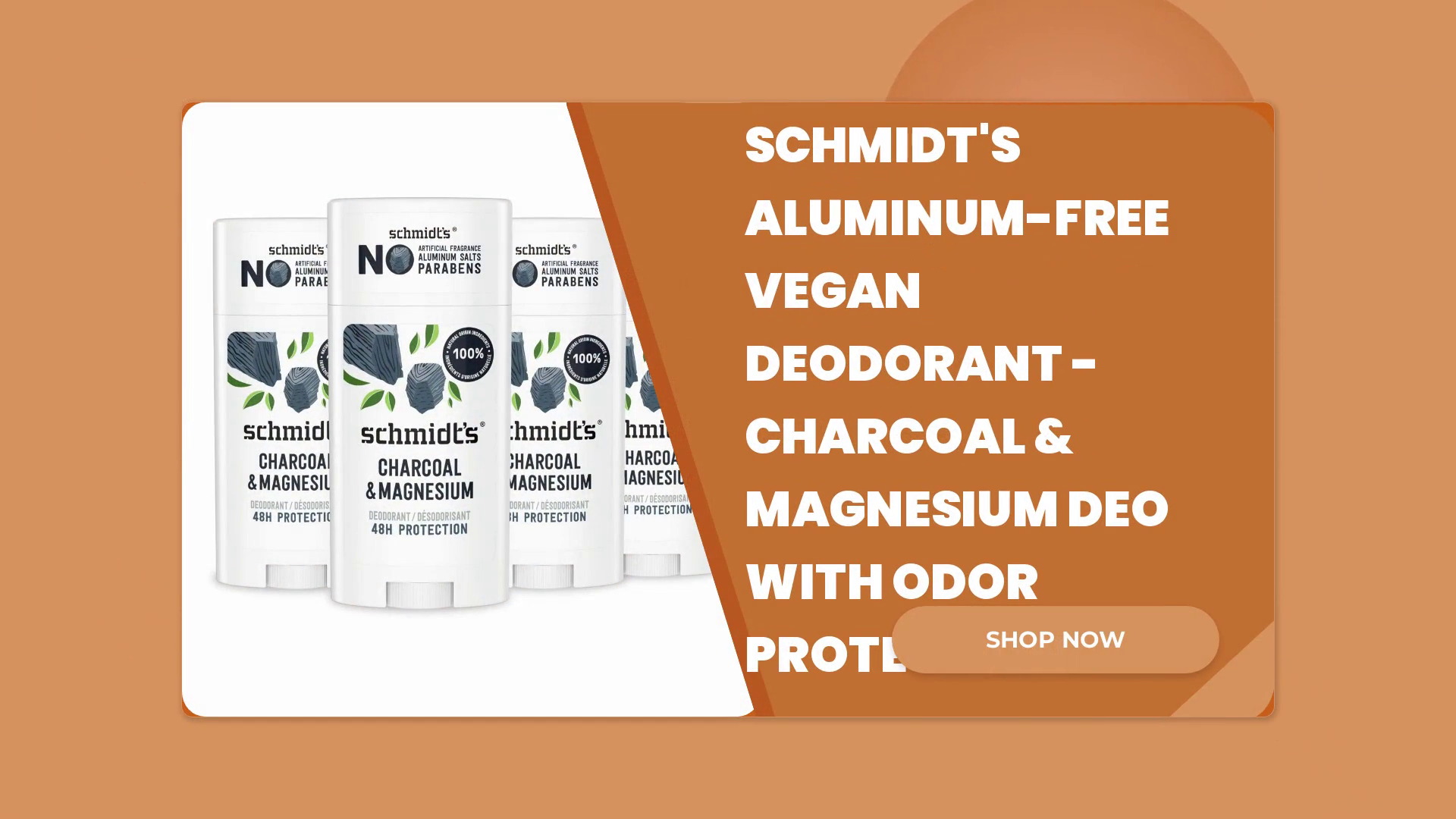 Schmidt's Aluminum-Free Vegan Deodorant - Charcoal & Magnesium Deo With Odor Protection by@Outfy