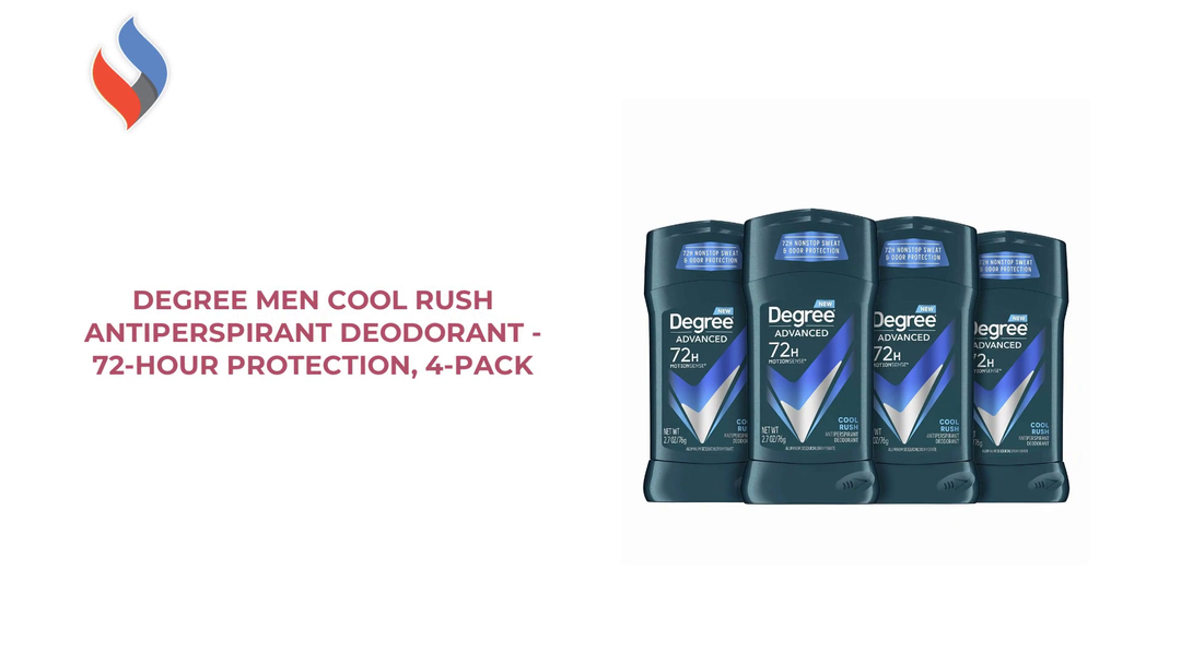 Degree Men Cool Rush Antiperspirant Deodorant - 72-Hour Protection, 4-Pack by@Outfy