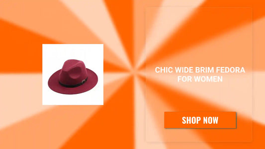 Chic Wide Brim Fedora for Women by@Outfy