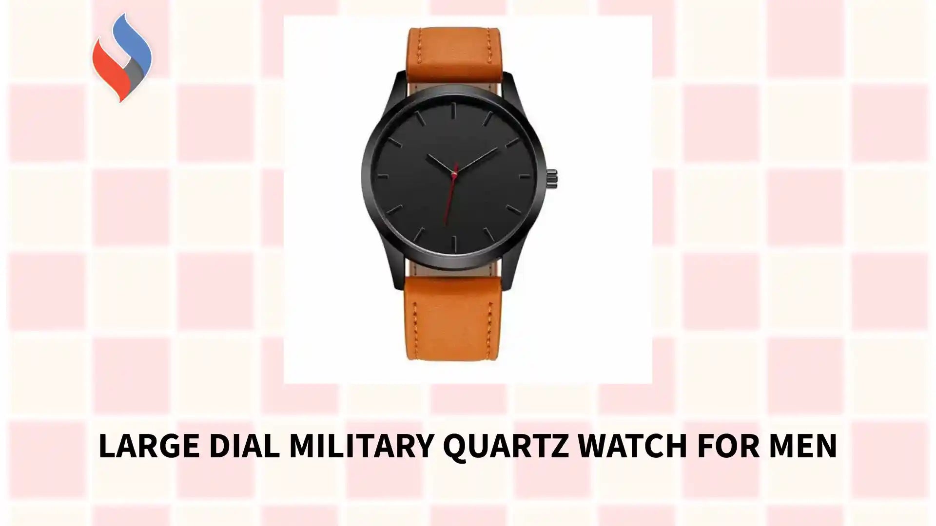 Large Dial Military Quartz Watch for Men by@Outfy