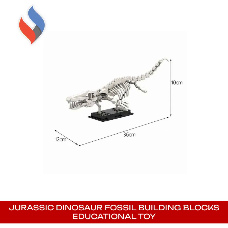 Jurassic Dinosaur Fossil Building Blocks Educational Toy by@Outfy