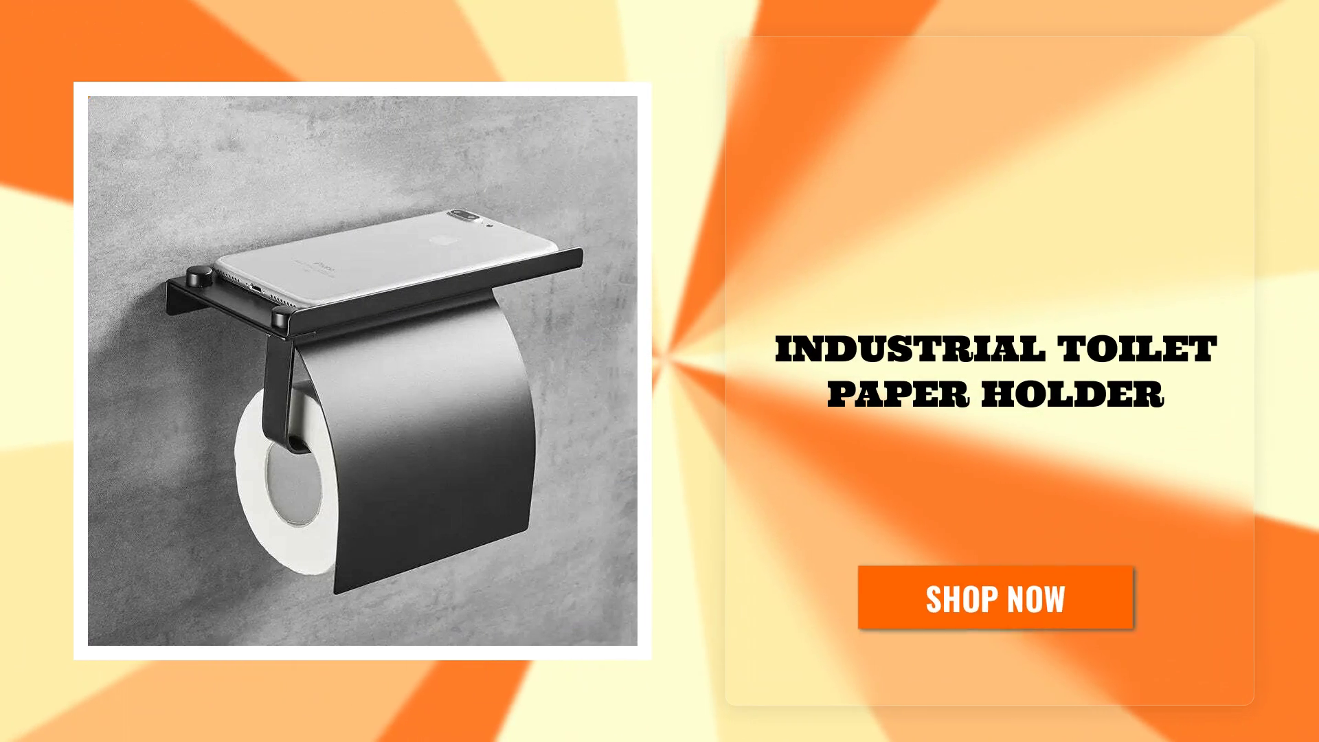 Industrial Toilet Paper Holder by@Outfy