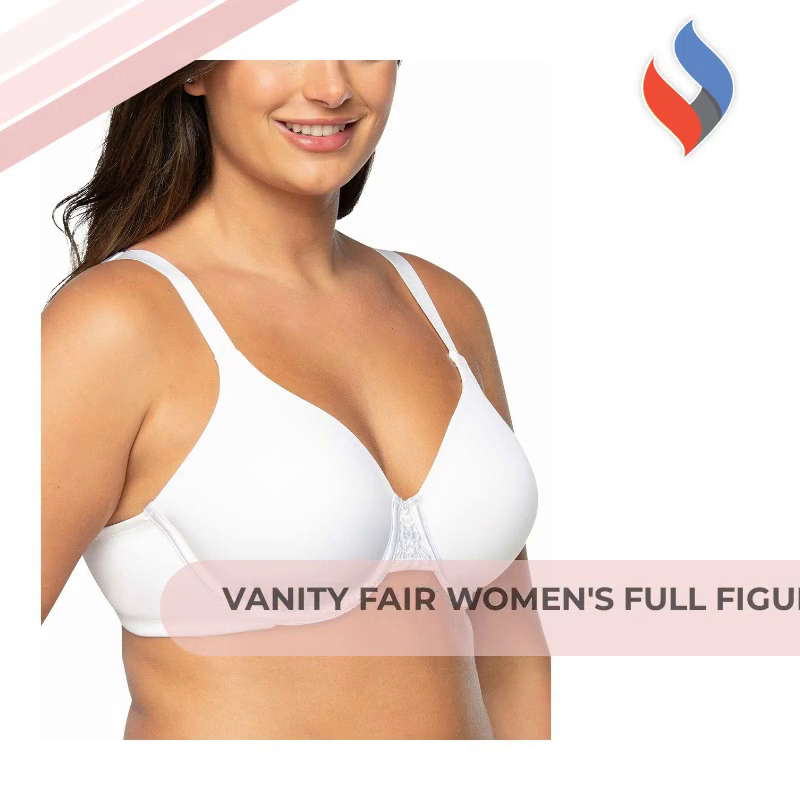 Vanity Fair Women's Full Figure Beauty Back Smoothing Bra | 4 Way Stretch Fabric by@Outfy