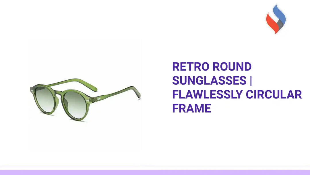 Retro Round Sunglasses | Flawlessly Circular Frame by@Outfy