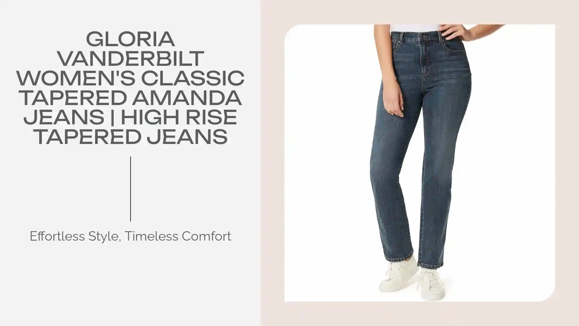 Gloria Vanderbilt Women's Classic Tapered Amanda Jeans | High Rise Tapered Jeans by@Outfy