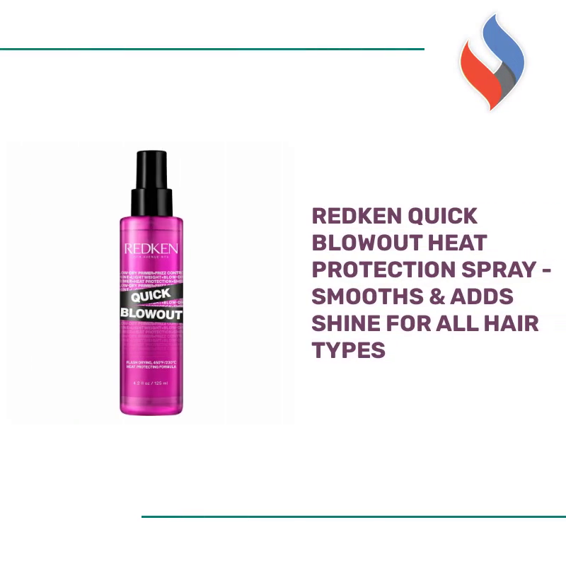 Redken Quick Blowout Heat Protection Spray - Smooths & Adds Shine For All Hair Types by@Outfy