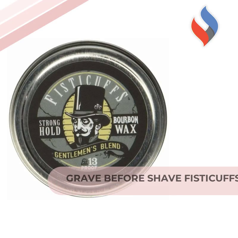 Grave Before Shave Fisticuffs Strong Hold Mustache Wax Gentlemen's Blend 1 OZ. Tin Sandalwood 1 Ounce (Pack of 1) by@Outfy