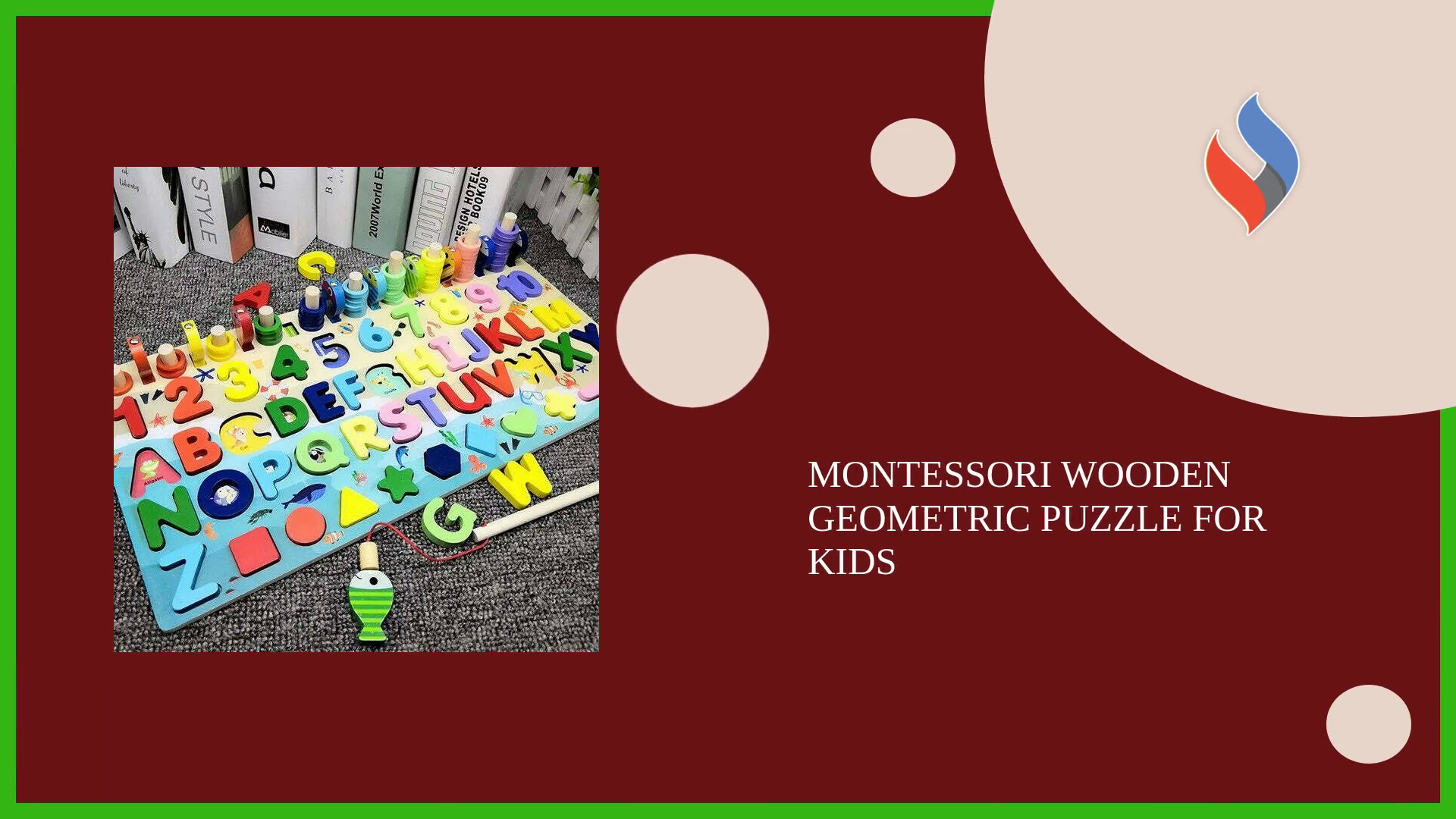 Montessori Wooden Geometric Puzzle for Kids by@Outfy