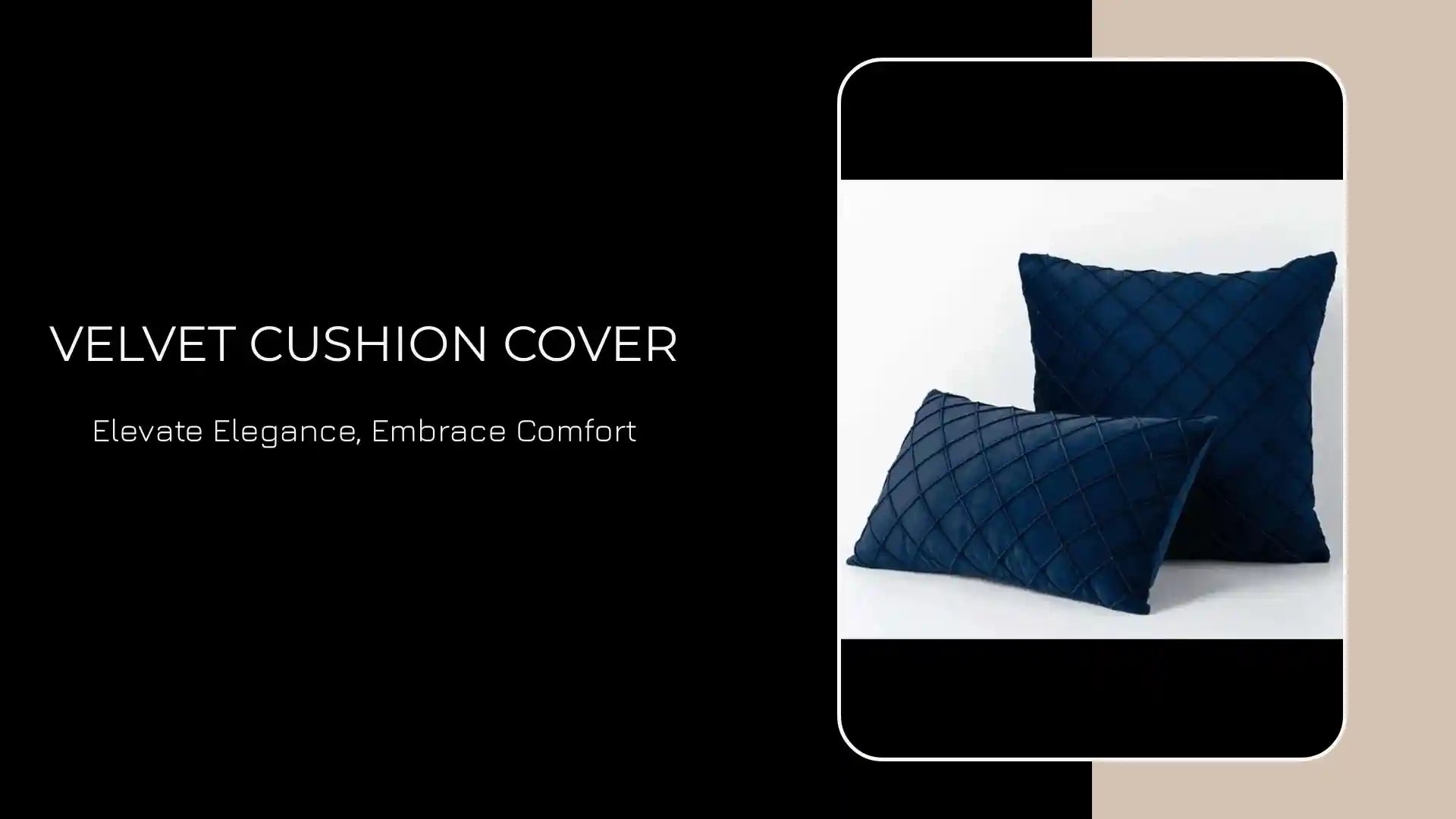 Velvet Cushion Cover by@Outfy