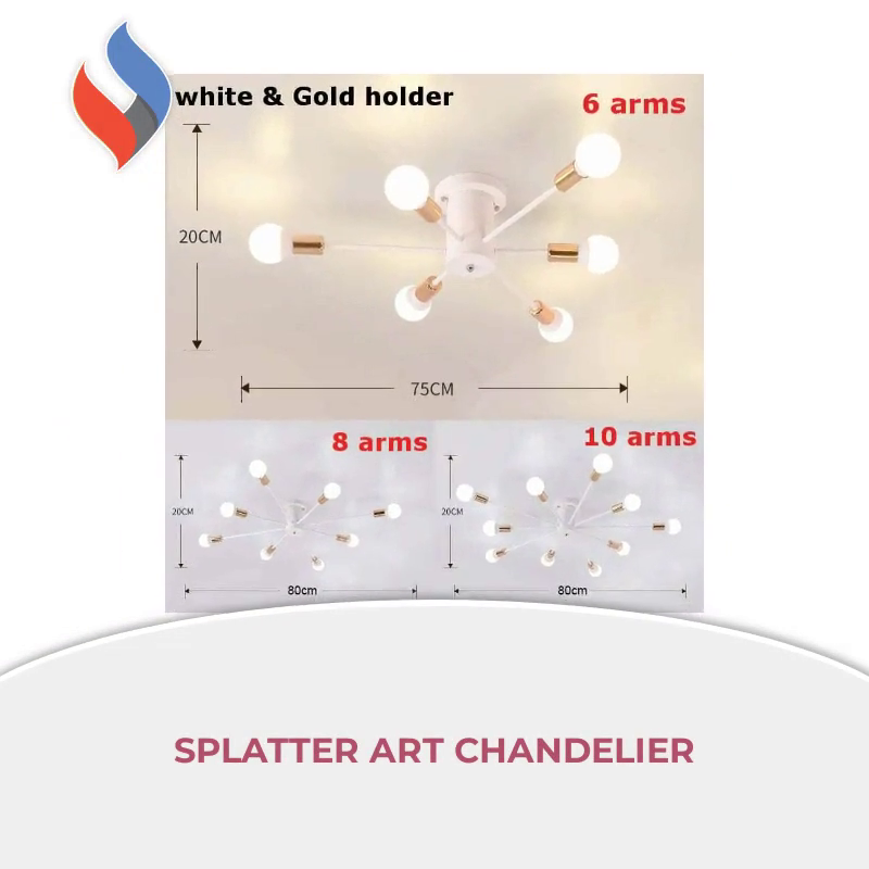 Splatter Art Chandelier by@Outfy