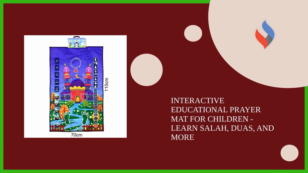 Interactive Educational Prayer Mat for Children - Learn Salah, Duas, and More by@Outfy