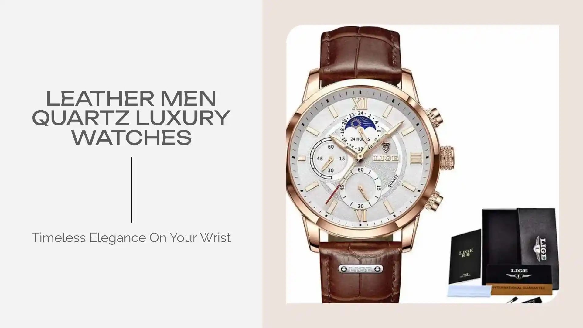 Leather Men Quartz Luxury Watches by@Outfy