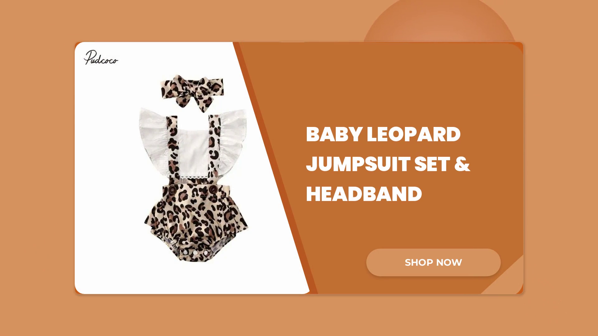 Baby Leopard Jumpsuit Set & Headband by@Outfy