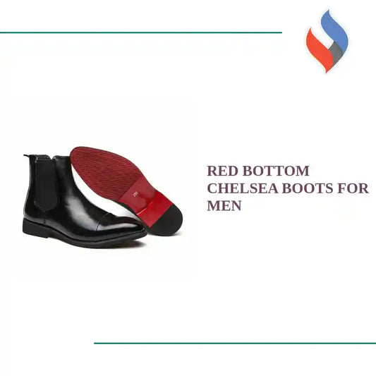 Red Bottom Chelsea Boots For Men by@Outfy