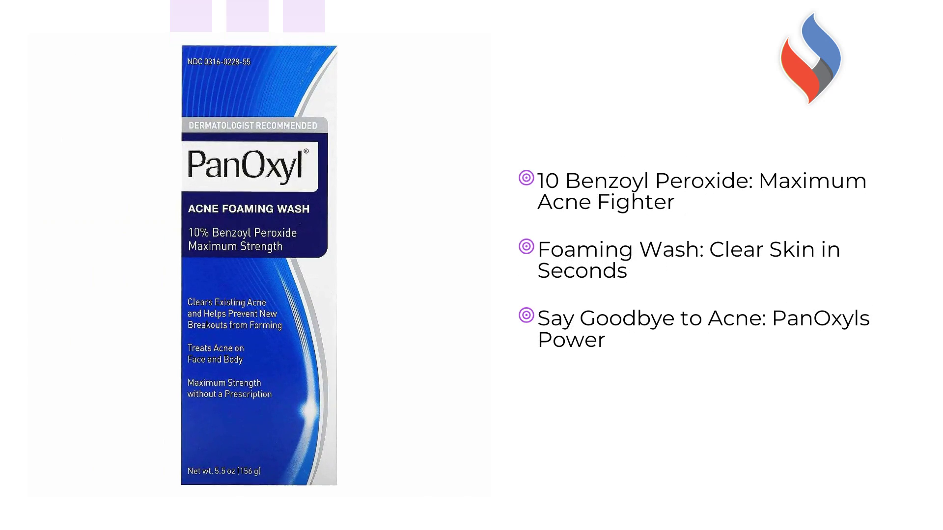 PanOxyl Acne Foaming Wash - 10% Benzoyl Peroxide Maximum Strength Antimicrobial by@Outfy