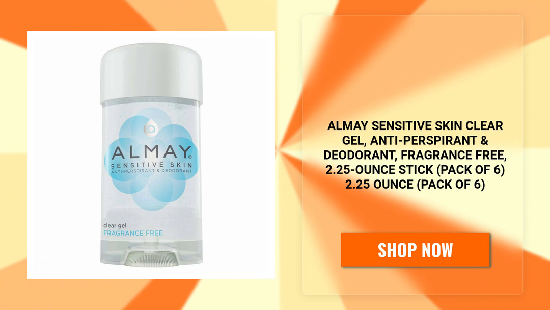 Almay Sensitive skin Clear Gel, Anti-Perspirant &amp; Deodorant, Fragrance Free, 2.25-Ounce Stick (Pack of 6) 2.25 Ounce (Pack of 6) by@Outfy