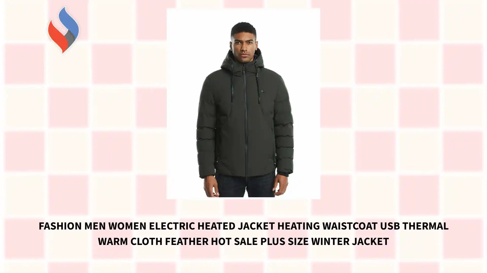 Fashion Men Women Electric Heated Jacket Heating Waistcoat USB Thermal Warm Cloth Feather Hot Sale Plus Size Winter Jacket by@Outfy