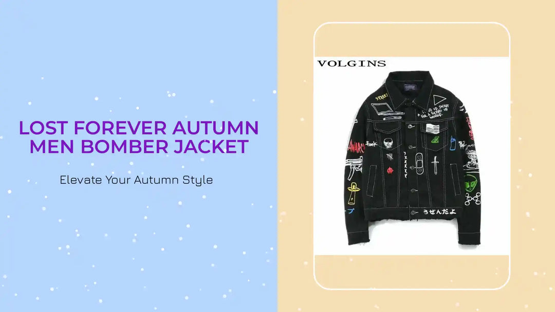 Lost Forever Autumn Men Bomber Jacket by@Outfy