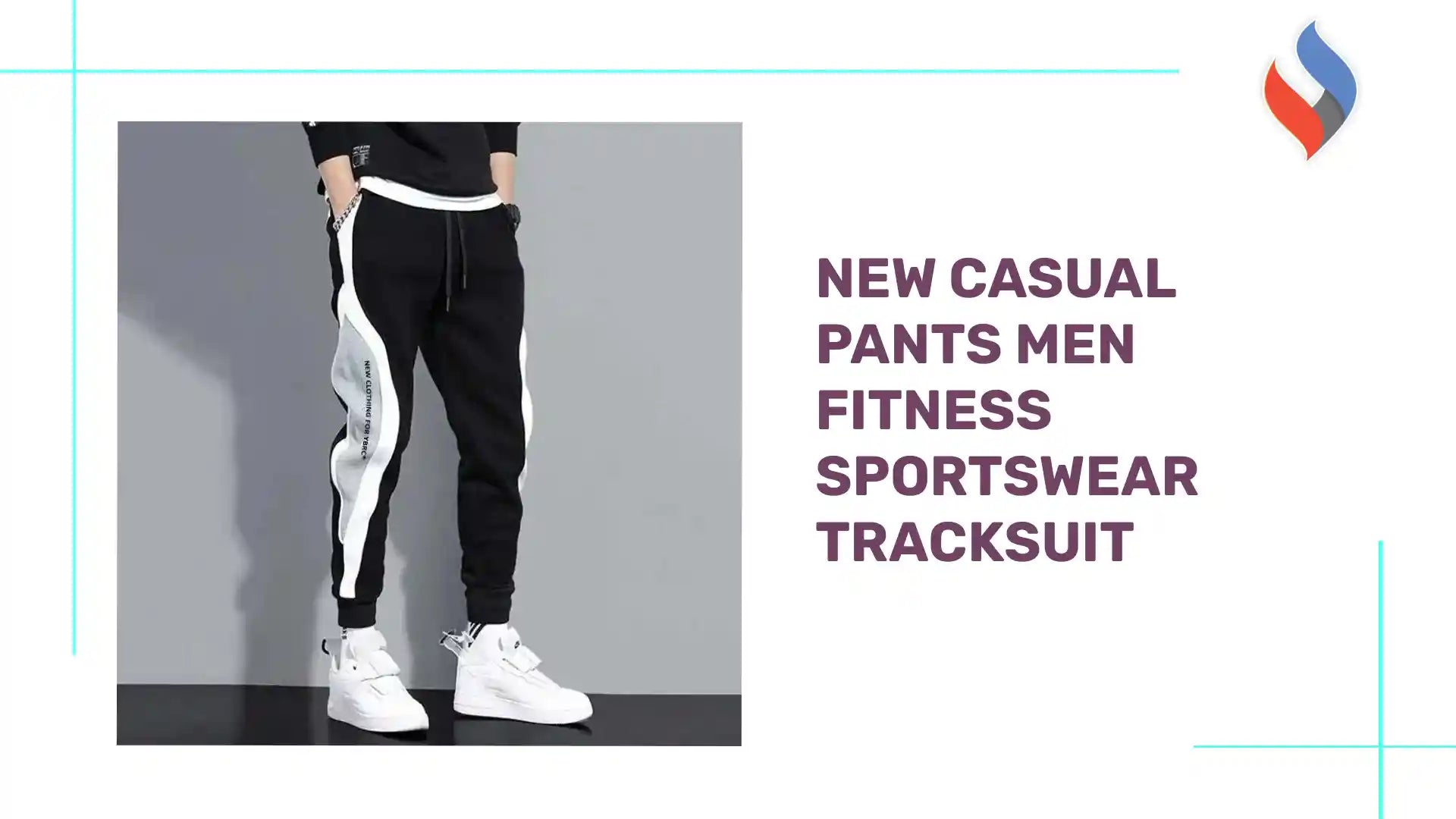 New Casual Pants Men Fitness Sportswear Tracksuit by@Outfy