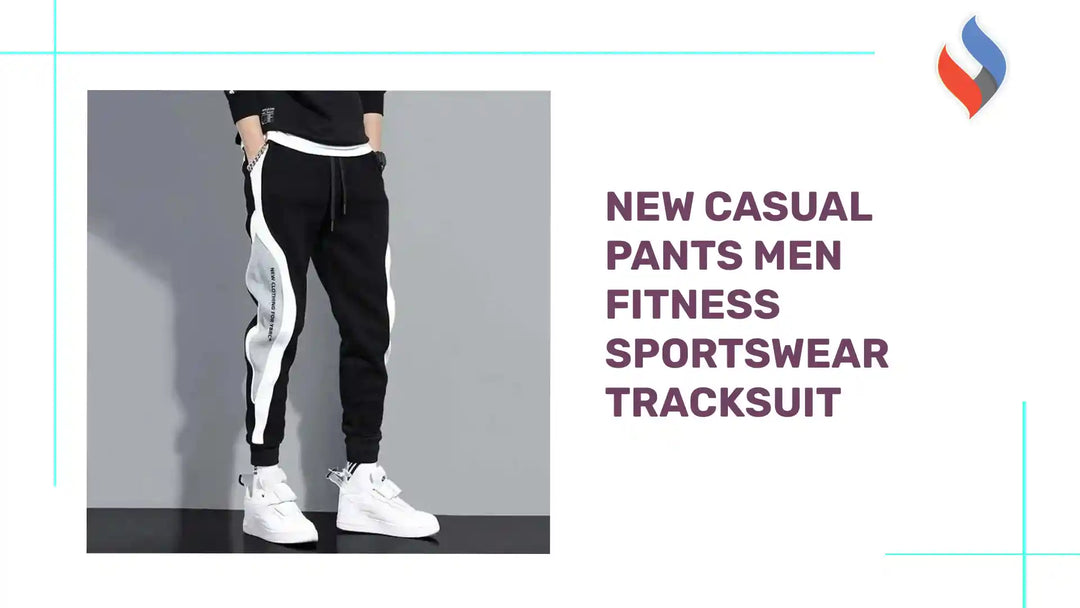 New Casual Pants Men Fitness Sportswear Tracksuit by@Outfy