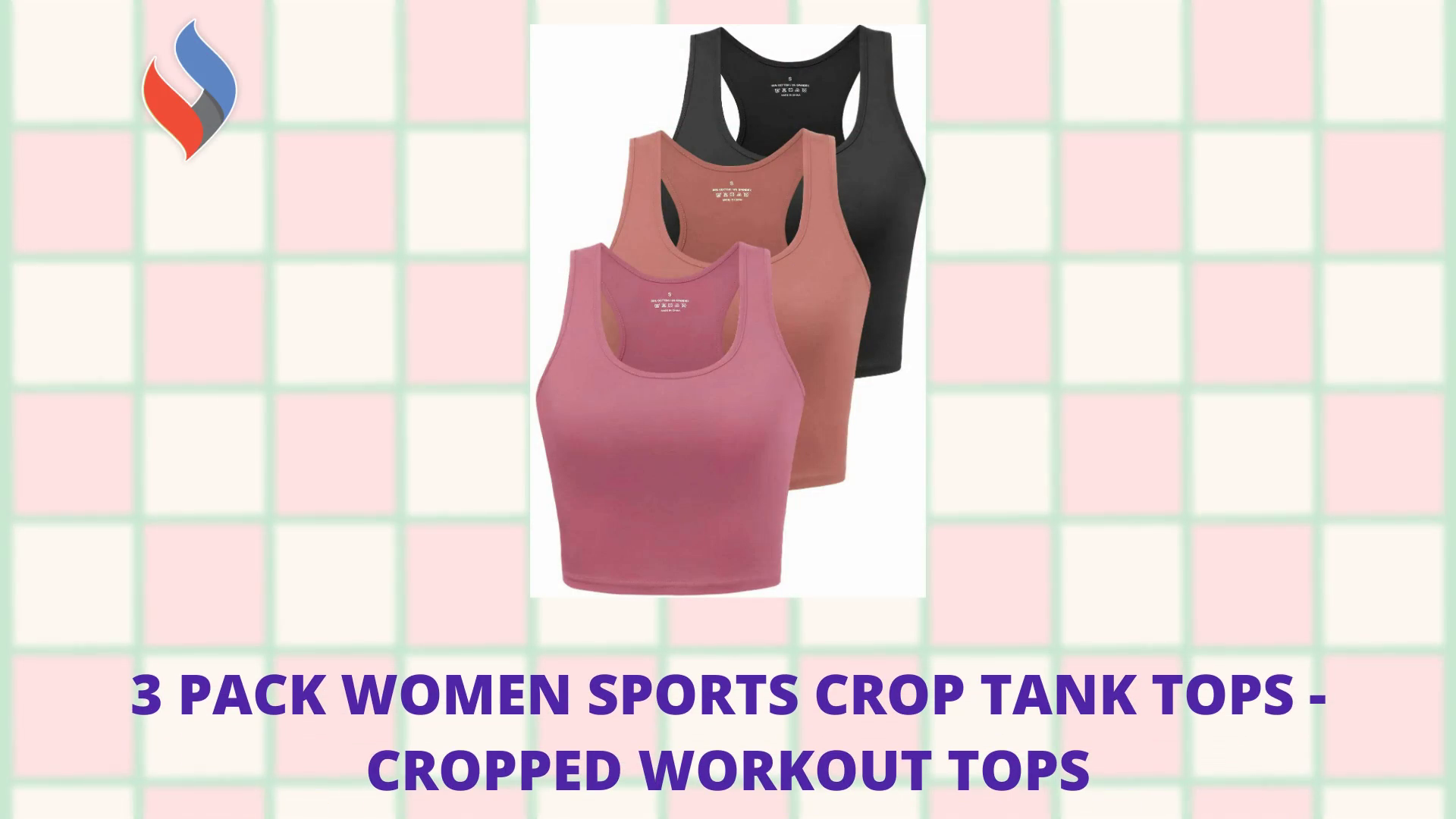 3 Pack Women Sports Crop Tank Tops - Cropped Workout Tops by@Outfy