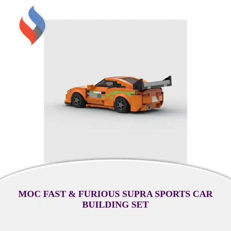 MOC Fast &amp; Furious Supra Sports Car Building Set by@Outfy