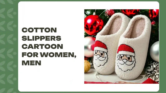 Cotton Slippers Cartoon For Women, Men by@Outfy