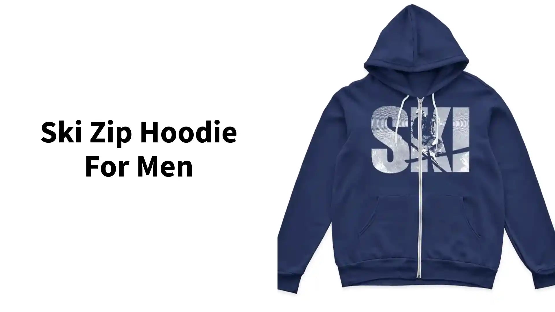 Ski Zip Hoodie for Men by@Outfy