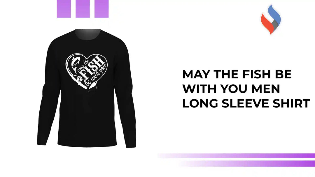 May The Fish Be With You Men Long Sleeve Shirt by@Outfy