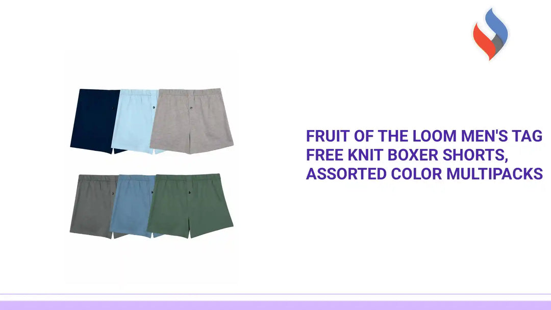 Fruit of the Loom Men&#039;s Tag Free Knit Boxer Shorts, Assorted Color Multipacks by@Outfy