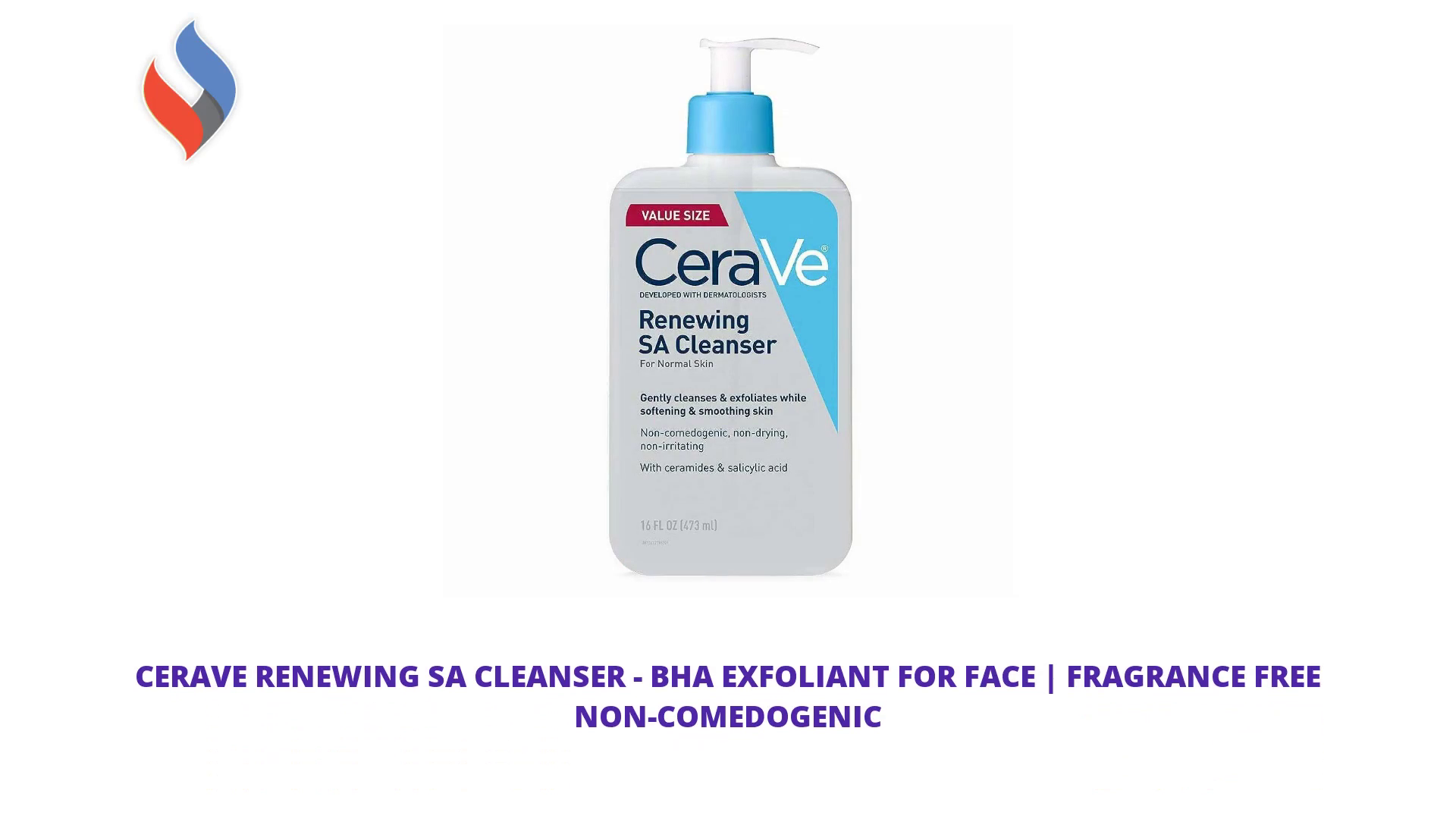 CeraVe Renewing SA Cleanser - BHA Exfoliant for Face | Fragrance Free Non-Comedogenic by@Outfy