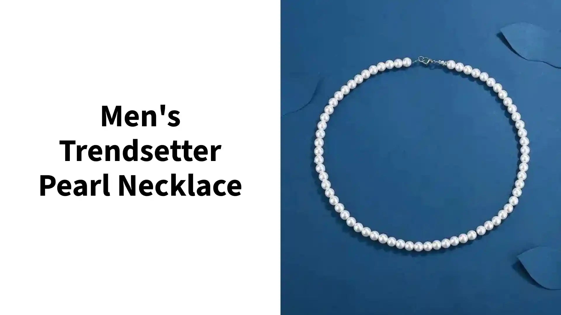 Men's Trendsetter Pearl Necklace by@Outfy