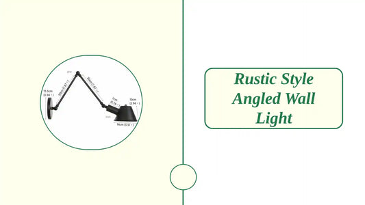 Rustic Style Angled Wall Light by@Outfy