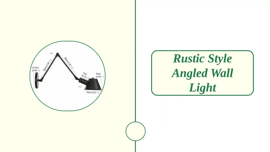 Rustic Style Angled Wall Light by@Outfy