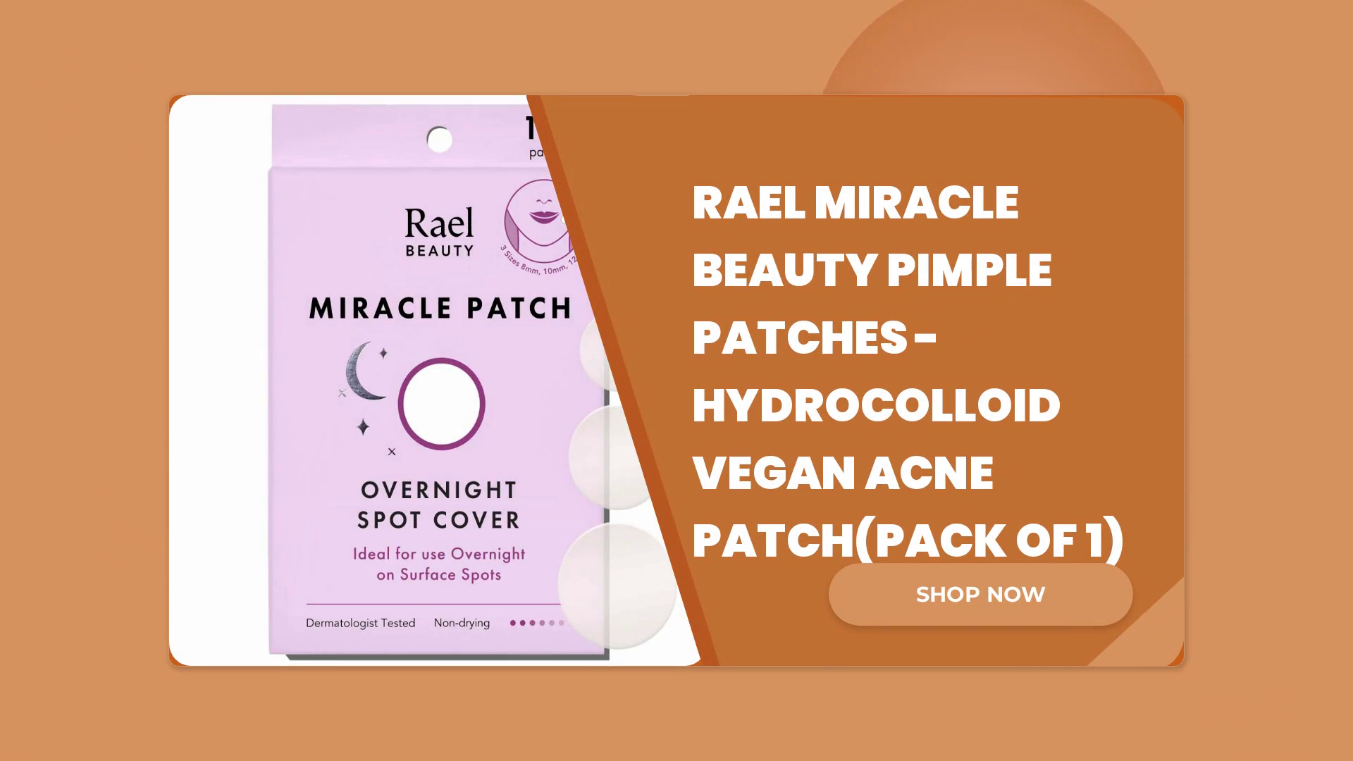 Rael Miracle Beauty Pimple Patches - Hydrocolloid Vegan Acne Patch(Pack of 1) by@Outfy