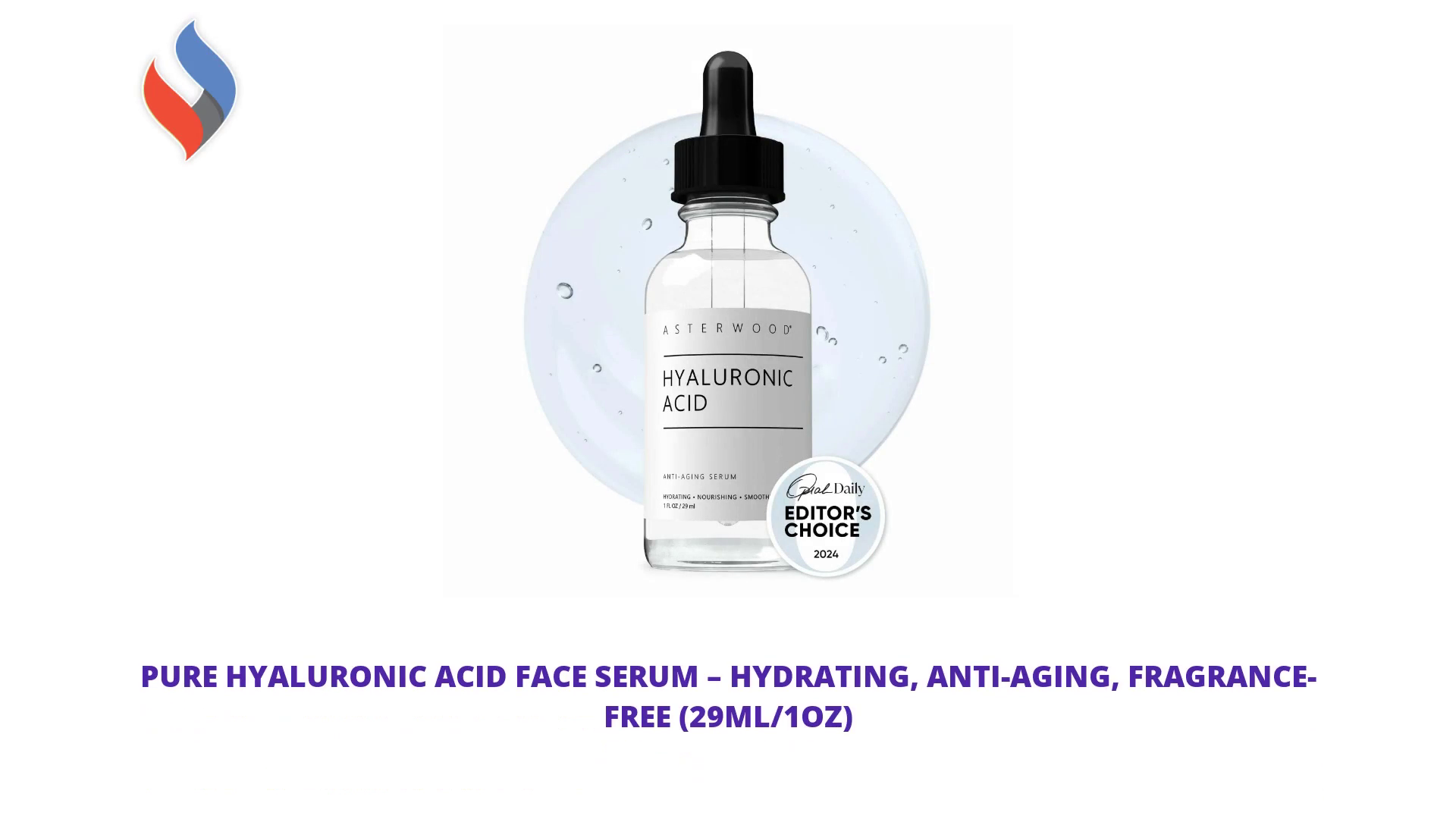 Pure Hyaluronic Acid Face Serum – Hydrating, Anti-Aging, Fragrance-Free (29ml/1oz) by@Outfy