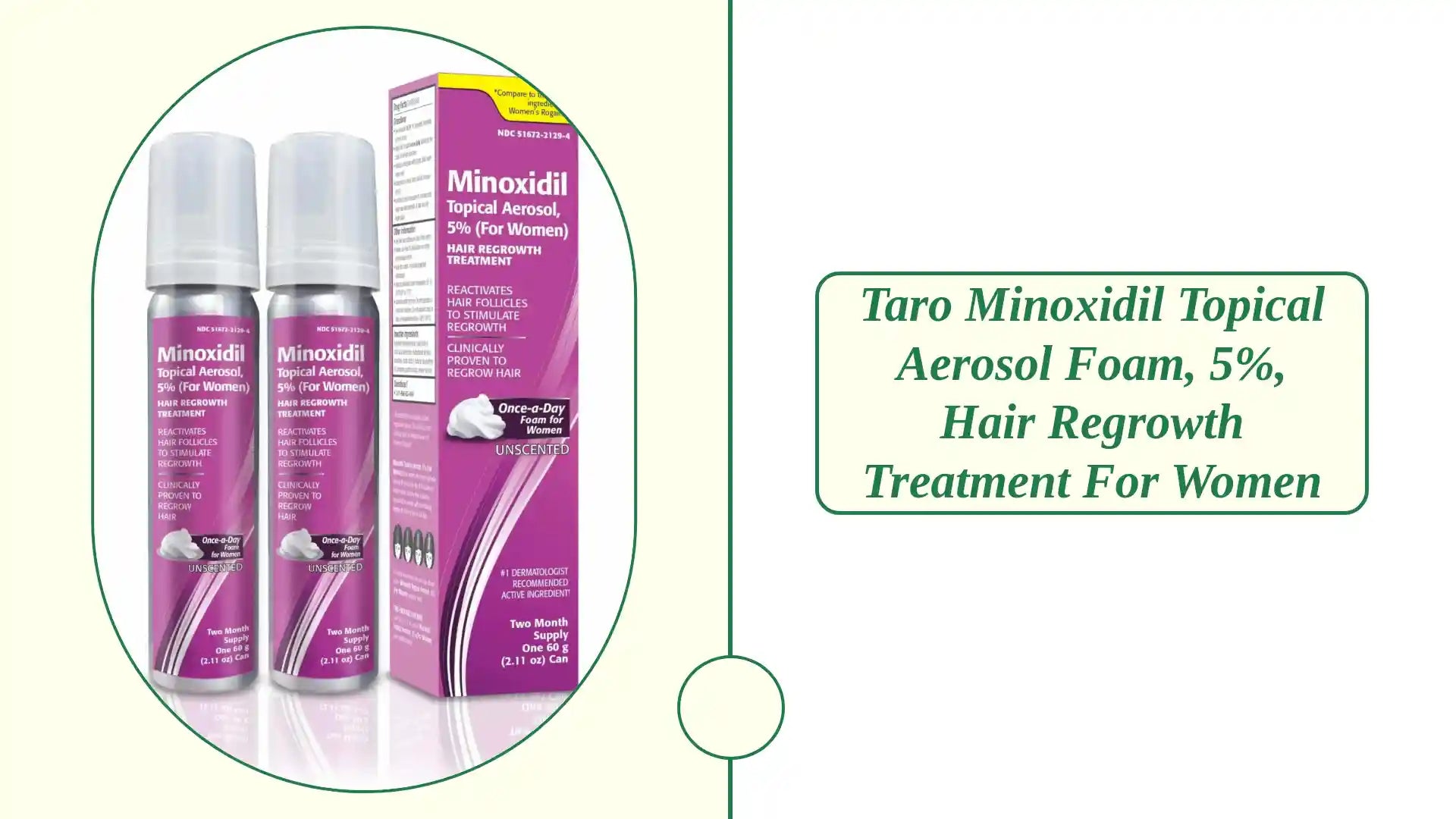 Taro Minoxidil Topical Aerosol Foam, 5%, Hair Regrowth Treatment for Women by@Outfy