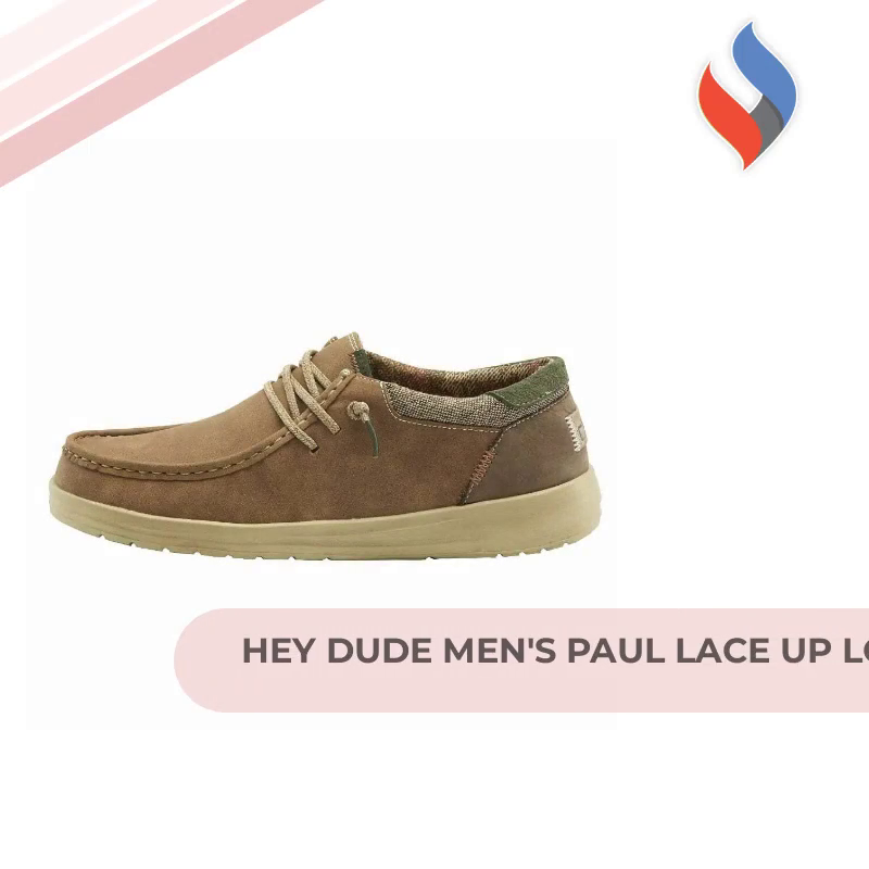 Hey Dude Men&#039;s Paul Lace Up Loafers - Comfortable &amp; Light-Weight by@Outfy