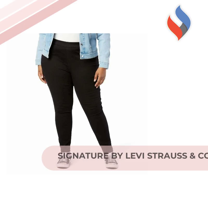 Signature by Levi Strauss & Co. Gold Women's Totally Shaping Pull-on Skinny Jeans by@Outfy