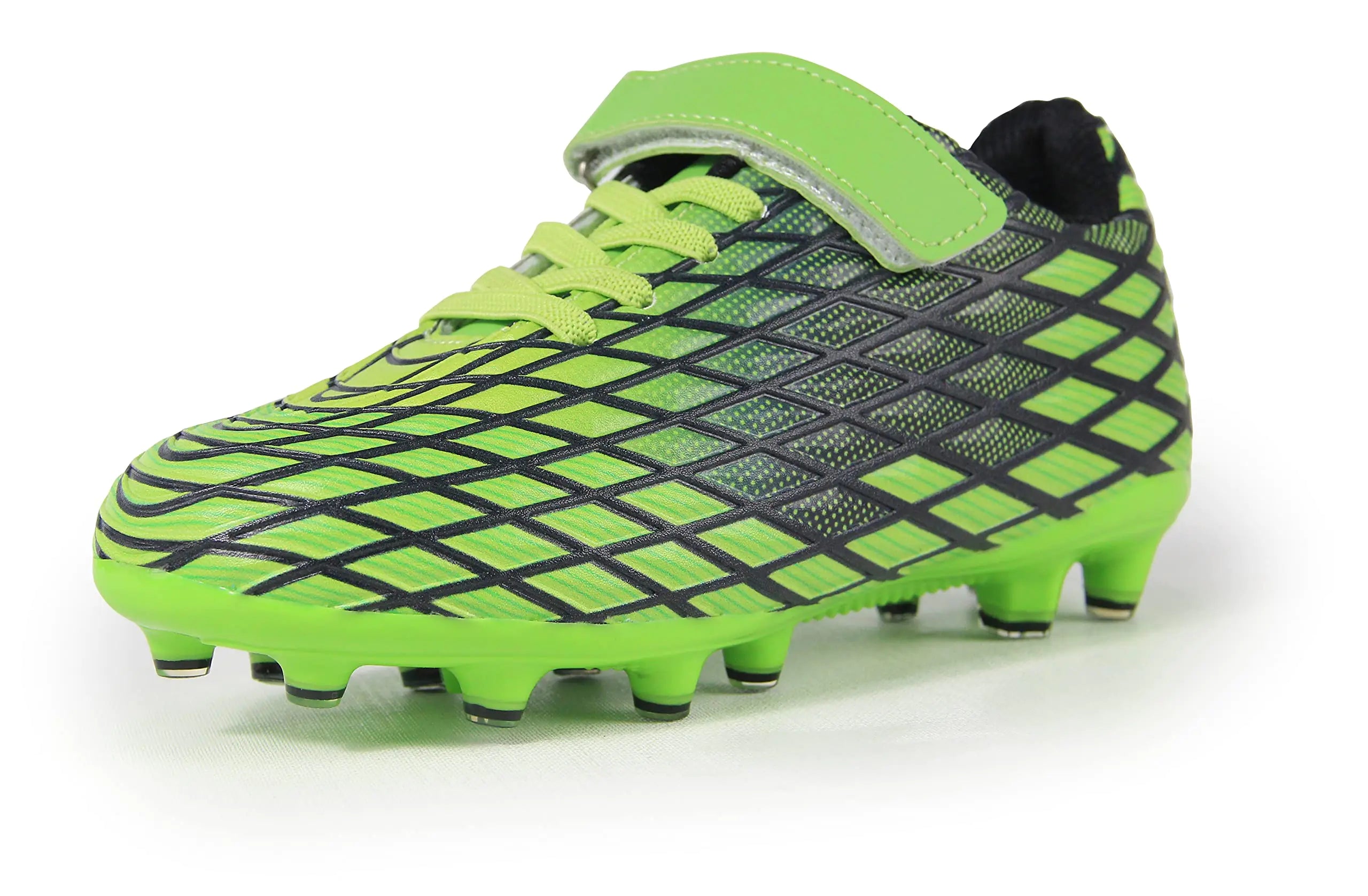 Kids Soccer Cleats Outdoor Firm Ground Athletic Shoes 11 Little Kid Green - Vivareflex Online